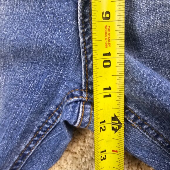 Tinseltown Juniors' High Rise Straight Leg Distressed Medium Wash Jeans Size 13 - Picture 12 of 15